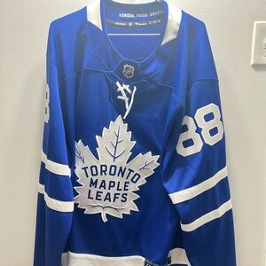Fanatics Toronto Maple Leafs Blue White Hockey Jersey #88